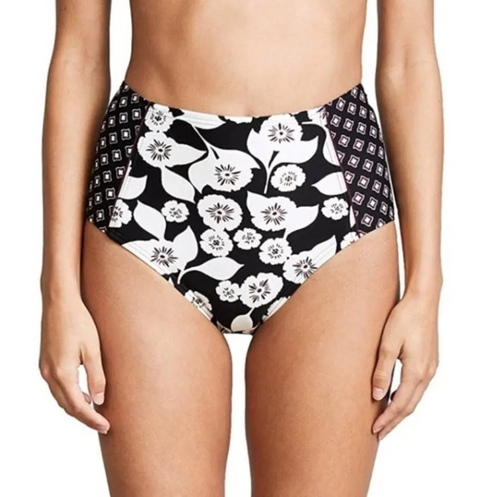 Kate Spade Aliso Beach Floral High Waist Swim Bikini Bottom